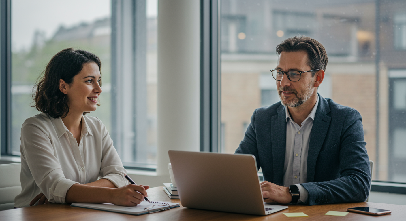 Illustration éditoriale pour Les Compétences en Leadership Essentielles pour Réussir