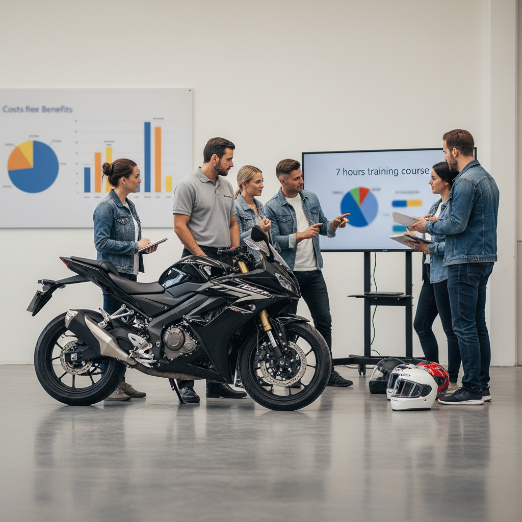 Prix et détails de la formation 7h pour permis 125 cc